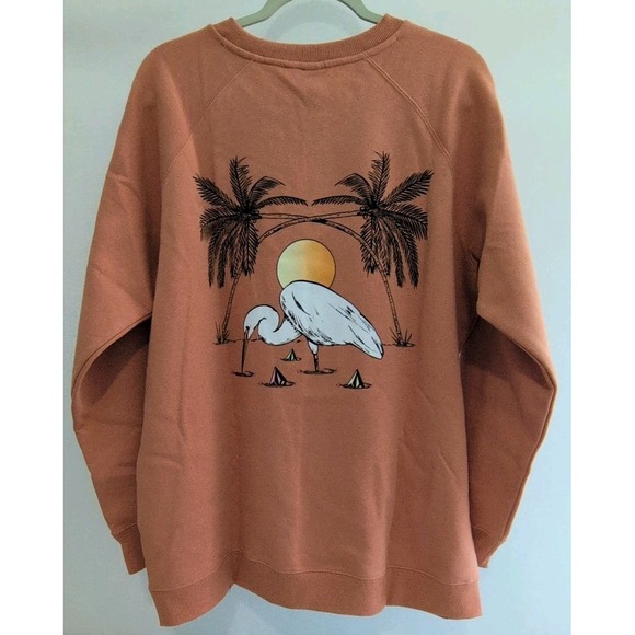 Unisex Volcom Stone Magic Boyfriend Crew Sweatshirt in Wild Hinger Medium NWT - Picture 4 of 7